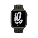 Nike Silicone Band for Apple Watch 42/44/45mm - Army Green / Black - Image 2