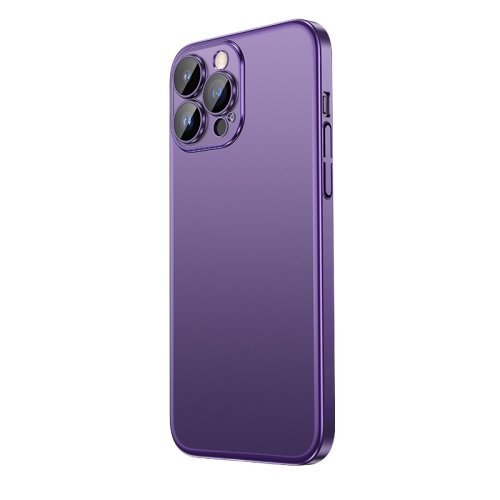EDA003943908A.jpg Apple iPhone 14 Pro Max Devia Wing Ultra Slim Matte Back Cover - Purple - Image 1