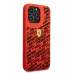 Ferrari Liquid Silicone Case All Over Printed Scuderia iPhone 14 Pro Max / iPhone 15 Pro MaxCompatibility - Red - Image 2