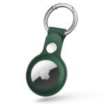 AirTags Leather KeyRing - Green