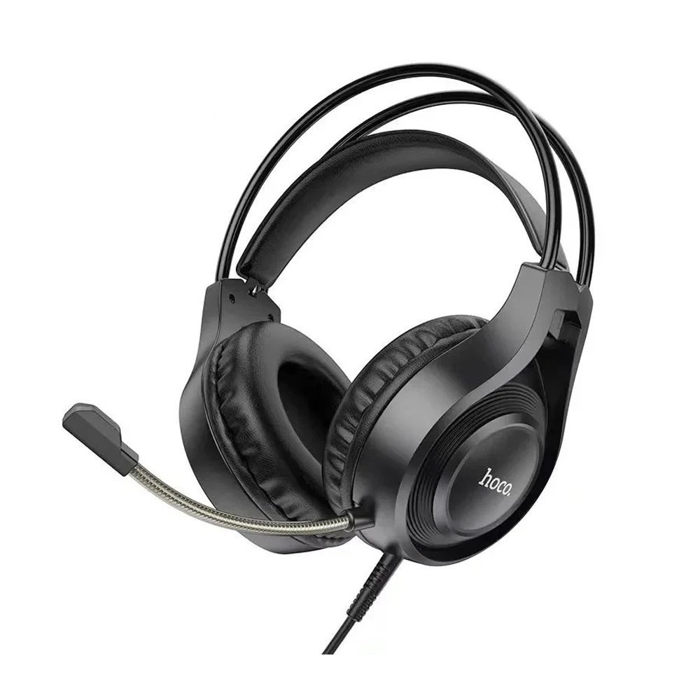 Hoco-W106-Pro-Gaming-Headphones_Headphones_10712_2.jpeg HOCO W106 TIGER GAMING HEADSET Black - Image 1