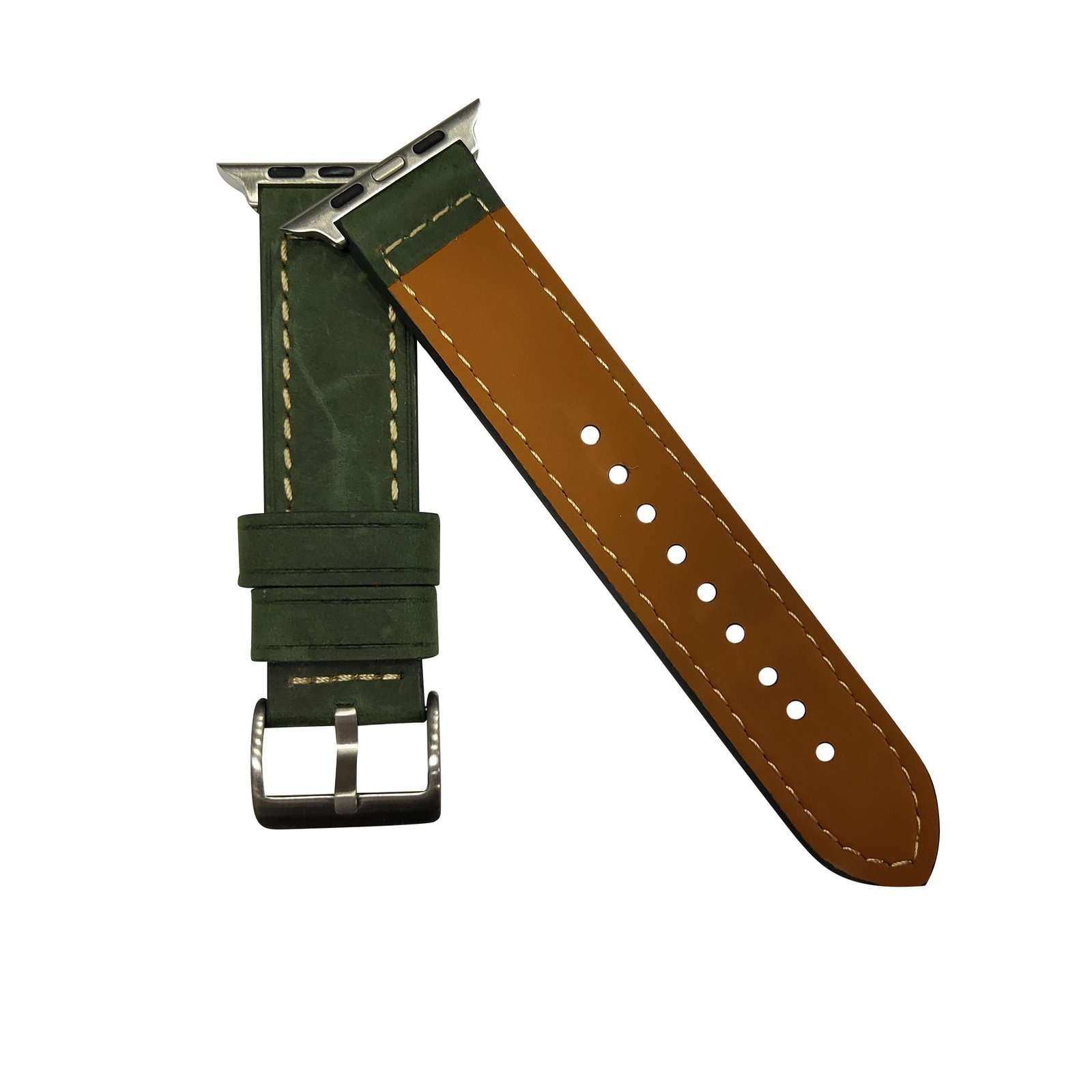 IMG20210617133439.jpg Apple New Leather Band Series 2021 Dark Green 42/44/45 mm - Image 1