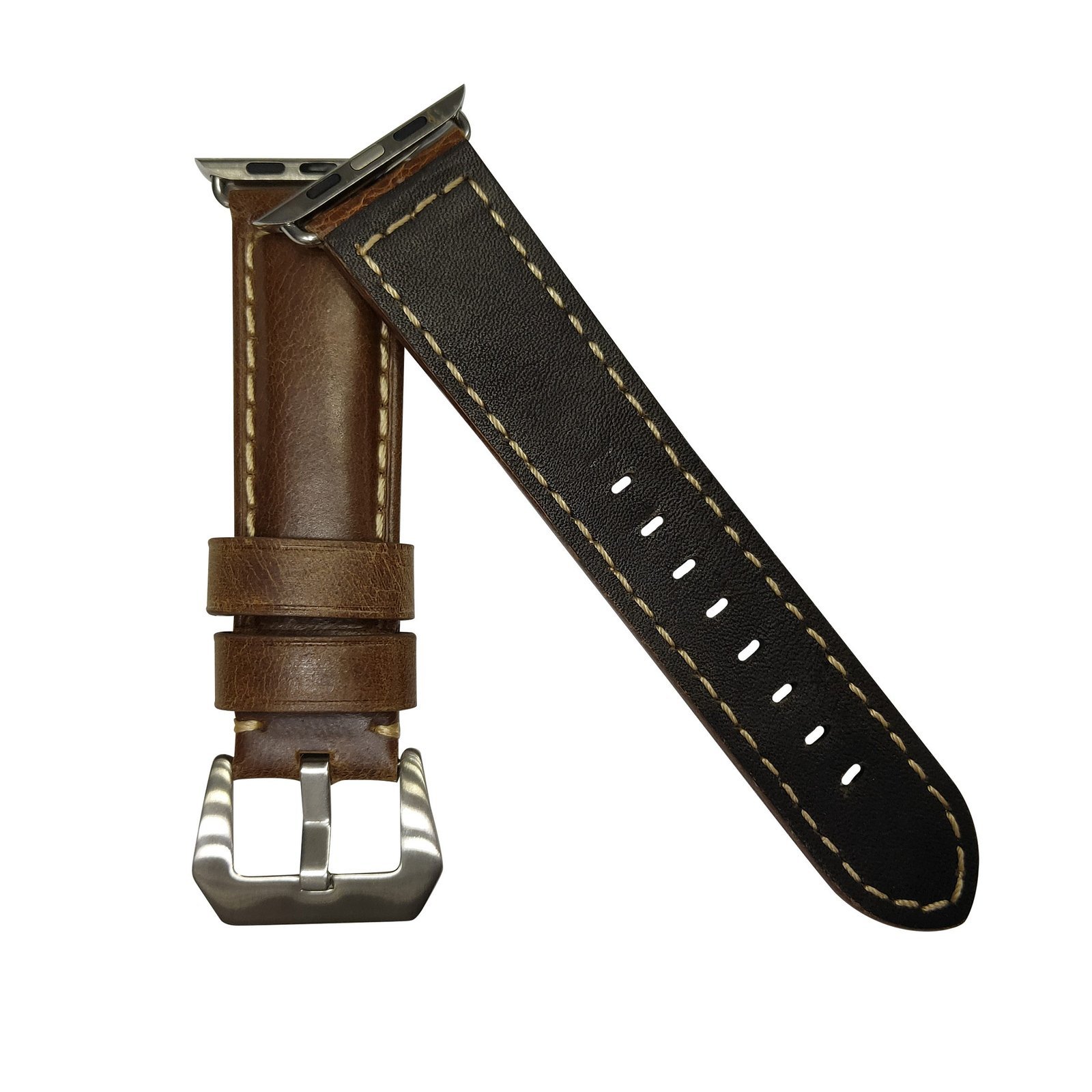 IMG20210617133518.jpg Apple New Leather Band Series 2021 Dark Brown 42/44/45 mm - Image 1