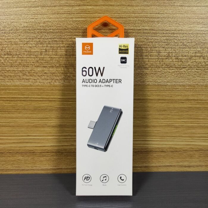 IMG20210821131113.jpg MCDODO CA-7660 Type-C Digital Audio Adapter Converter (DC3.5mm + Type-C Ports) – Grey - Image 2