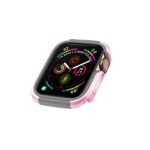 DEFENDER Series TPU + Metal Bumper Case Anti-shock for Apple Watch 41mm - Pink