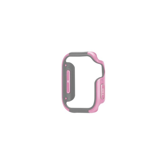 DEFENDER Series TPU + Metal Bumper Case Anti-shock for Apple Watch 41mm - Pink - Image 2