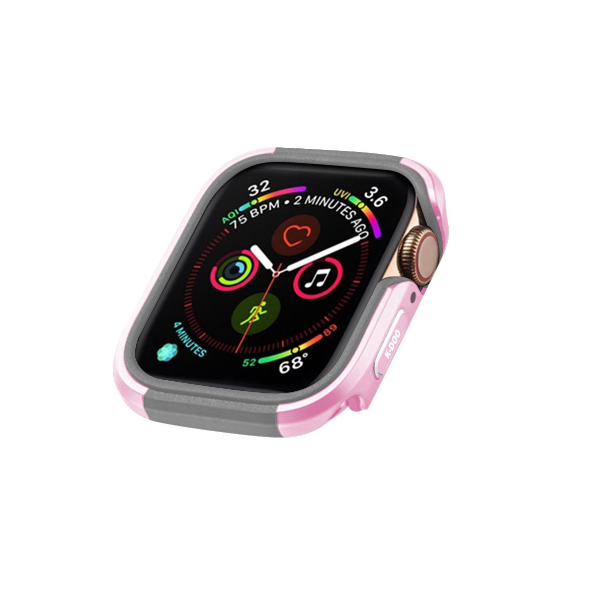 K-Doo-DEFENDER-Series-TPU-Metal-Bumper-Case-Anti-shock-45mm-14.jpg K-Doo DEFENDER Series TPU + Metal Bumper Case Anti-shock for Apple Watch 45mm - Pink - Image 1