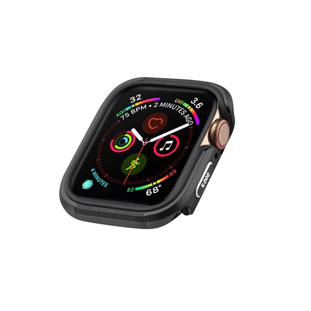 K-Doo-DEFENDER-Series-TPU-Metal-Bumper-Case-Anti-shock-45mm-17.jpg K-Doo DEFENDER Series TPU + Metal Bumper Case Anti-shock for Apple Watch 44mm - Midnight - Image 1