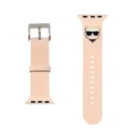 Karl Lagerfeld KLAWLSLCP Apple Watch Bracelet 42/44/45mm bracelet rose / rose Silicone Choupette Heads