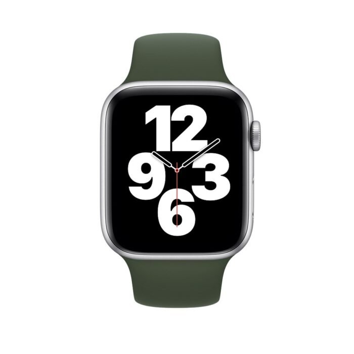New Silicone Sport Band for Apple Watch 42/44/45mm - Khaki - Image 2