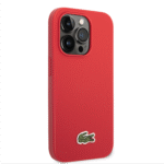 Lacoste Hard Case Woven Logo Estragon Compatible with iPhone 14 Pro Max /iPhone 15 Pro Max -Red - Image 2