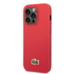 Lacoste Hard Case Woven Logo Estragon Compatible with iPhone 14 Pro Max /iPhone 15 Pro Max -Red