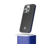 Levelo Ox Carbon Shock-Proof Edges Raised Bezel Case for iPhone 15 Pro Series Blue - Image 4