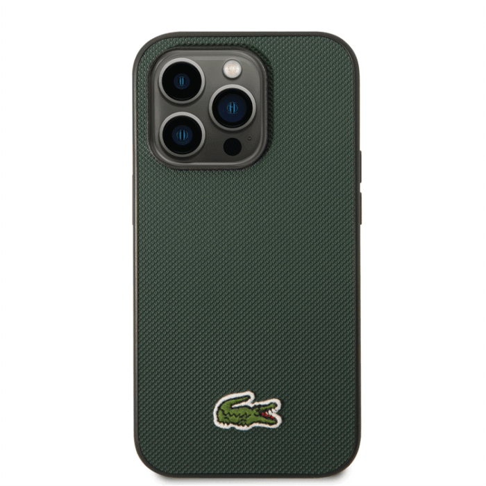 Lacoste Hard Case Woven Logo Compatible with iPhone 14 Pro Max /iPhone 15 Pro Max -Green - Image 3