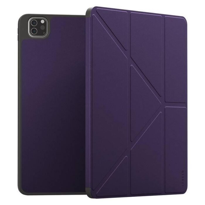 Levelo-Elegante-Hybrid-Leather-iPad-Pro-129-Case-PurpleLevelo-Elegante-Hybrid-Leather-iPad-Pro-129-Case-Purple.jpeg Levelo Elegante Hybrid Leather iPad Pro 12.9 Case -Purple - Image 1
