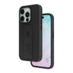 Levelo Morphix Silicone Case With Silicone Grip For iPhone 15 Pro Max - Black