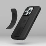 Levelo Morphix Silicone Case With Silicone Grip For iPhone 15 Pro Max - Black - Image 3
