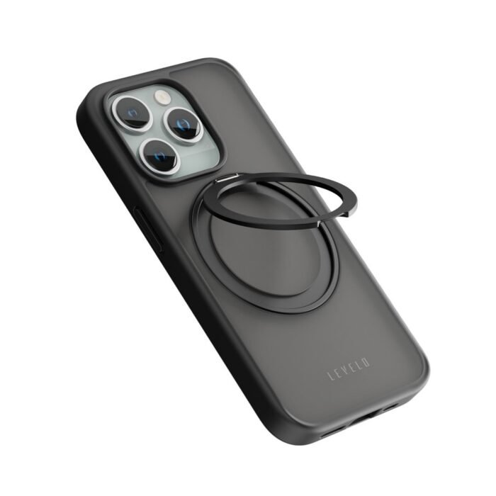 Levelo Case Ringo Magsafe Multi-Functional iPhone 15 Pro Black - Image 2
