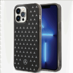 Mercedes-Benz Double Layer PC TPU Case With Large Star For iPhone 14 Pro Max - Black/Silver - Image 3