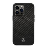 Mercedes-Benz Magsafe Dynamic Real Carbon Fiber For iPhone 14 Pro Max - Black - Image 3