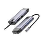 McDODO HU-7730 HUB 8 in 1 HDMI 3xUSB LAN SD PD Grey