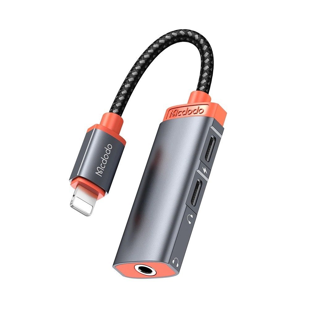 Mcdodo-CA-0950-Lightning-to-Dual-Lightning-Port-3.5mm-AUX-Port-Converter-Oryx-Series-1.jpg Mcdodo CA-0950 Lightning to Dual Lightning Port & 3.5mm AUX Port Converter Oryx Series - Image 1