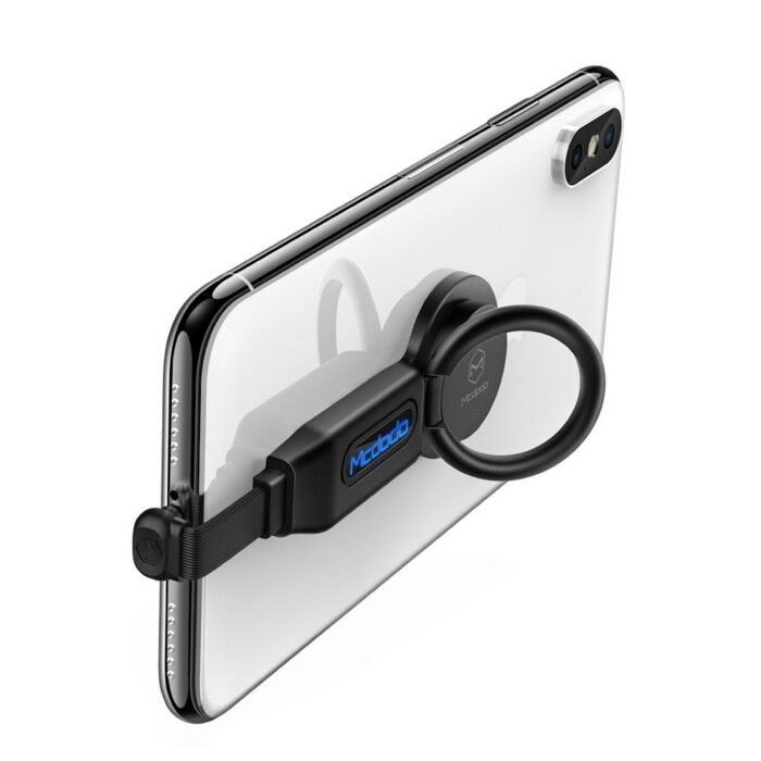 Mcdodo CA-6290 Lightning to Dual Lightning Adapter Charging Cable with Built-In Ring Holder - Image 2