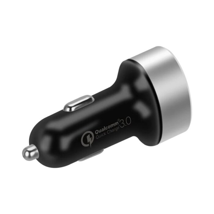 Momax Car Charger Dual Output QC3.0 + USB-C 36W max UC10 - Black - Image 2