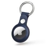 AirTag Leather Key Ring - Baltic Blue