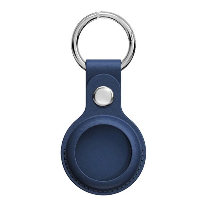 AirTag Leather Key Ring - Baltic Blue - Image 2