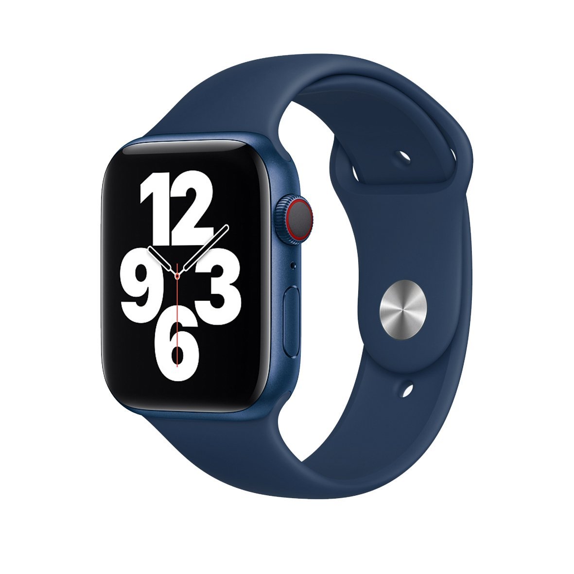 Navy-2-15640.jpg New Silicone Sport Band for Apple Watch 42/44/45mm - Navy - Image 1