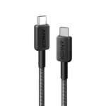 Anker 322 USB-C to USB-C Cable 3ft Braided - Black - A81F5H11 - Image 2