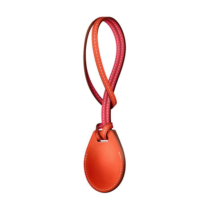AirTag Hrms Bag Charm Orange - Image 2
