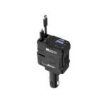 Porodo 66W Car Charger Lightning Type-C - Black