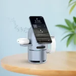 Powerology Qi2 Speaker Charge Station - Gray - Image 4