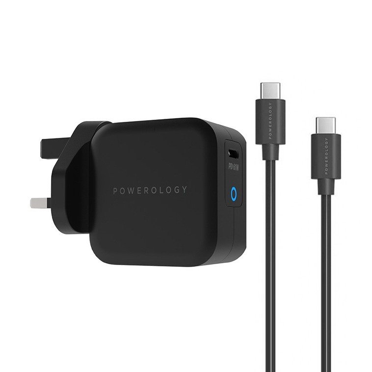 Powerology-Ultra-Compact-61W-Power-Delivery-GaN-Charger-0.jpg Powerology Ultra-Compact 61W Power Delivery GaN Charger - Image 1