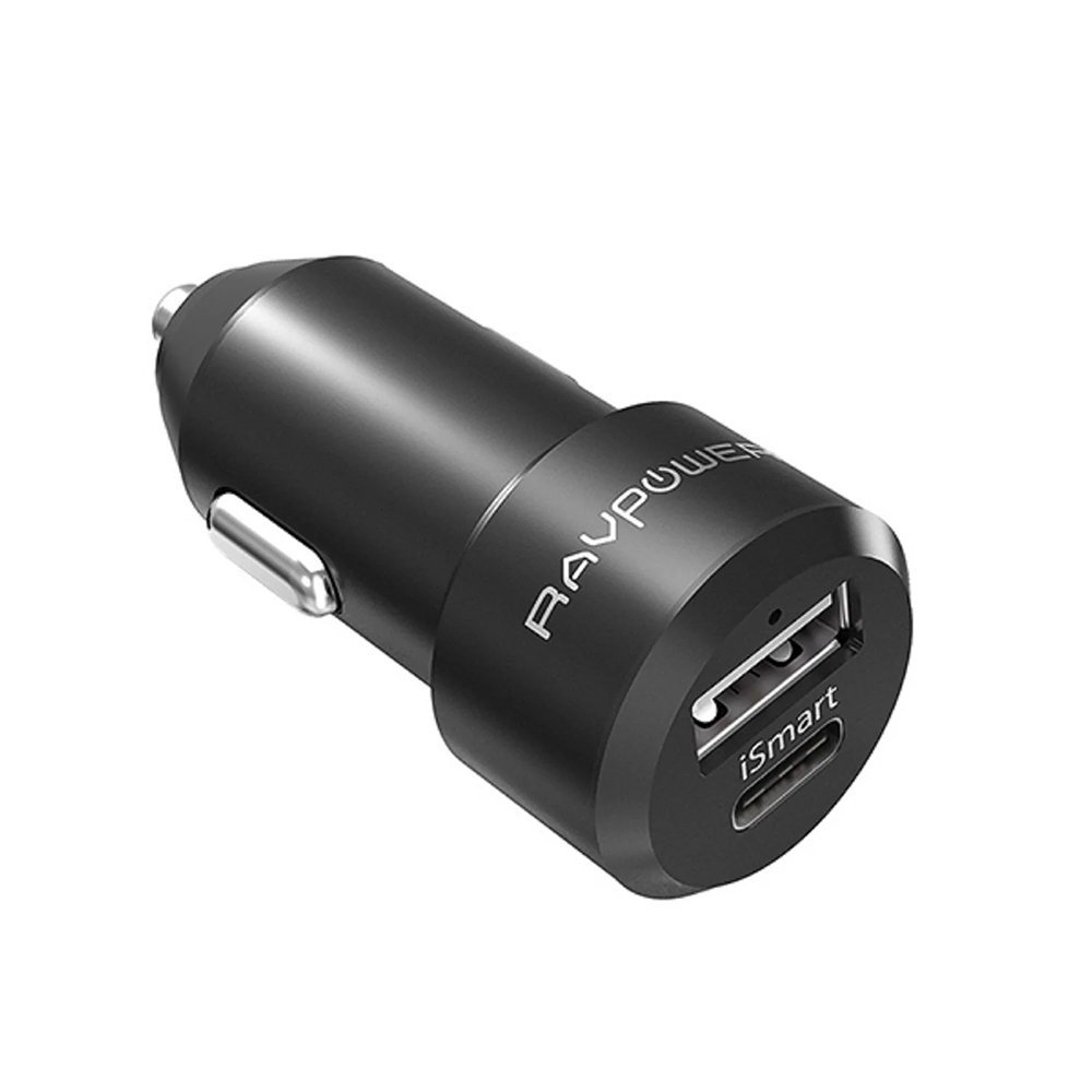 Ravpower-RP-RP-PC022-36W-Dual-Ports-Type-C-Usb-Car-Charger-Black-1.jpg Ravpower RP-RP-PC022 36W Dual Ports Type-C USB Car Charger Black - Image 1