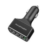 Ravpower RP-VC003 iSmart QC3.0 4 Ports Car Charger - Black - Image 2