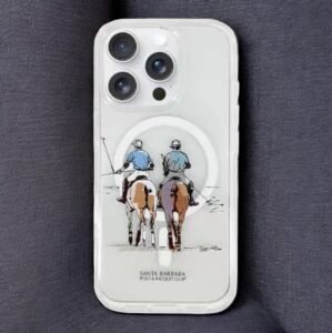 Santa Barbara Polo Racquet Club iPhone 16 Pro Max Willie Transparent Magsafe Cover - Morandi