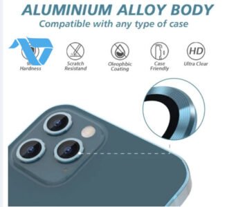 ⁦ZKLC Camera Lens Protection for iPhone 12 Pro Max - Phantom Blue⁩ - الصورة ⁦4⁩