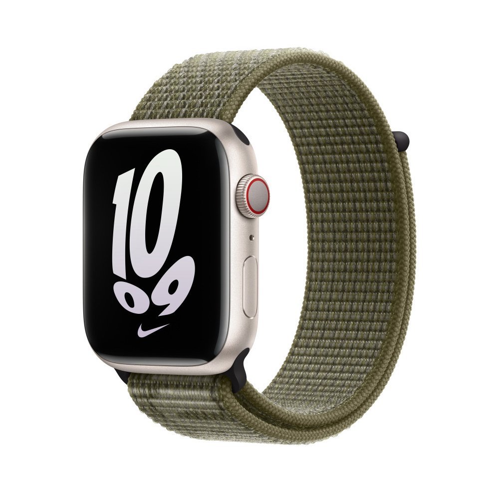 Sequoia-Pure-Platinum-Nike-Sport-Loop-1.jpg Nike Sport Loop for Apple Watch 42/44/45/49mm - Sequoia Pure Platinum - Image 1