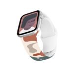 Silicone Printed Face Band for Apple Watch 42 / 44 / 45 mm - Olive / Beige / Brown