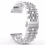 Stainless Steel Band Silver With Two Lines 22 mm