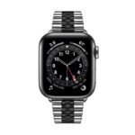 Apple Watch Band Strap President Jubilee Band 42/44/45MM Sliver in Black - Image 2