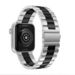 Apple Metal New Stainless Band 42/44/45 mm - Silver in Black - Image 2