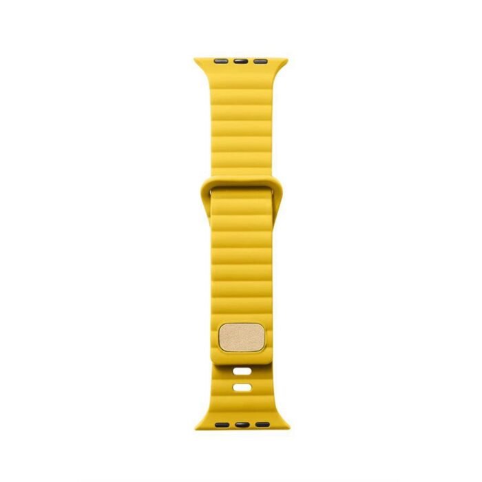 Sports Silicone Strap for Apple Watch 42/44/45/49mm - Yellow - Image 2