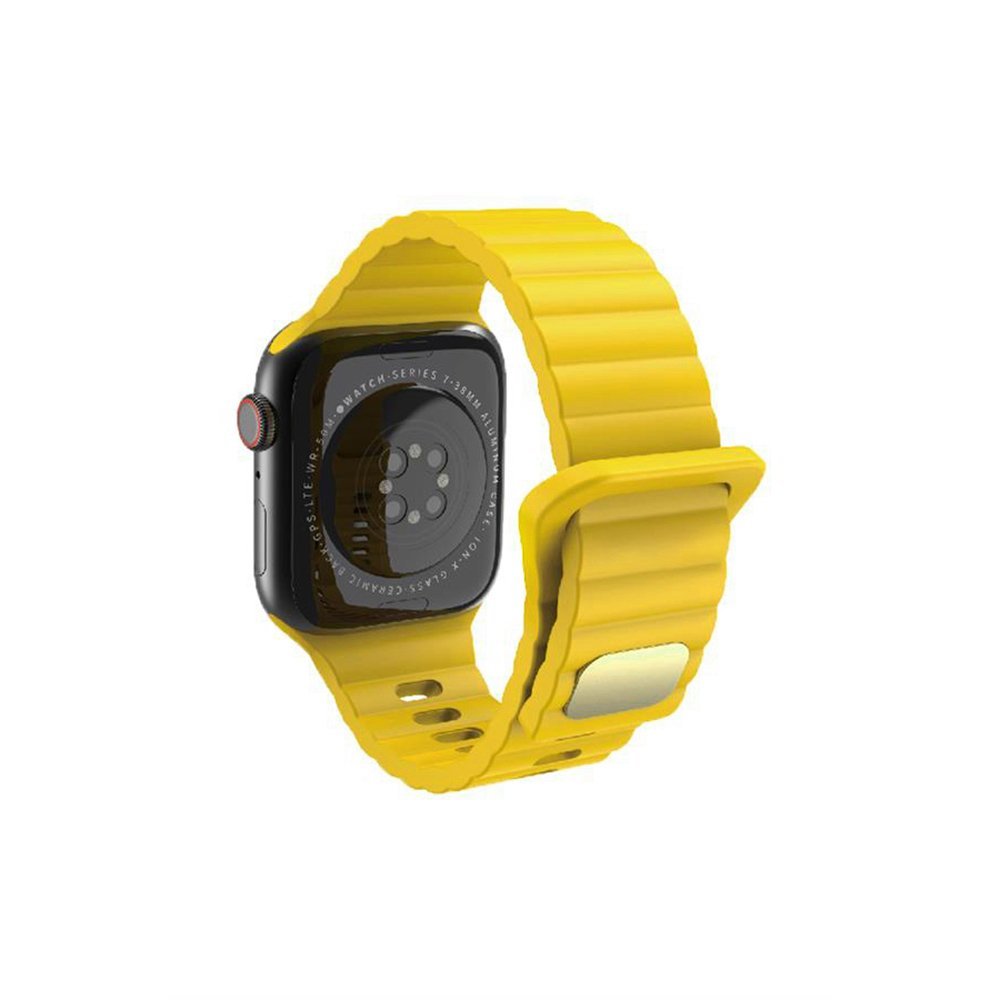 Sports-Silicone-Strap-9.jpg Sports Silicone Strap for Apple Watch 42/44/45/49mm - Yellow - Image 1