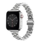 Stainless Steel Slim Wrist Barcelet for Apple Watch 42 / 44 / 45 mm - Silver