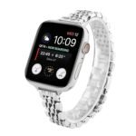 Stainless Steel Slim Wrist Barcelet for Apple Watch 42 / 44 / 45 mm - Silver - Image 2