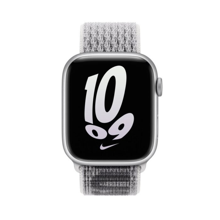 Nike Sport Loop for Apple Watch 42/44/45/49mm - Summit White Black - Image 2